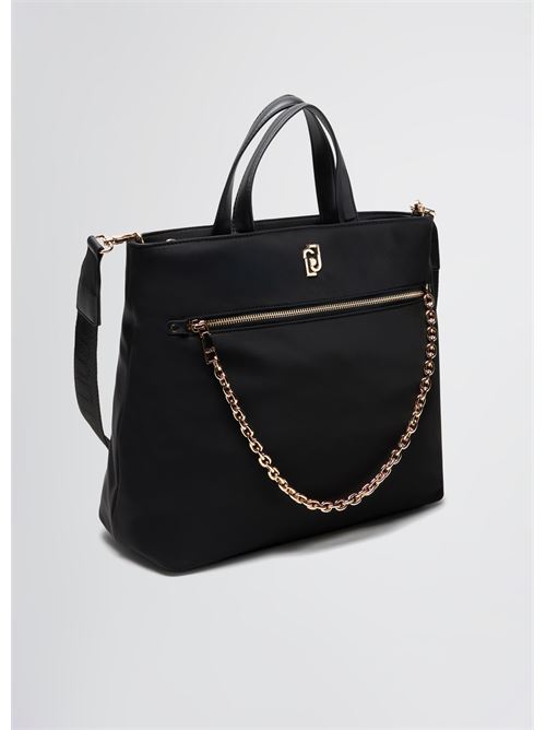 Shopping bag in nylon con catena Liu Jo | AA5181T4559.22222